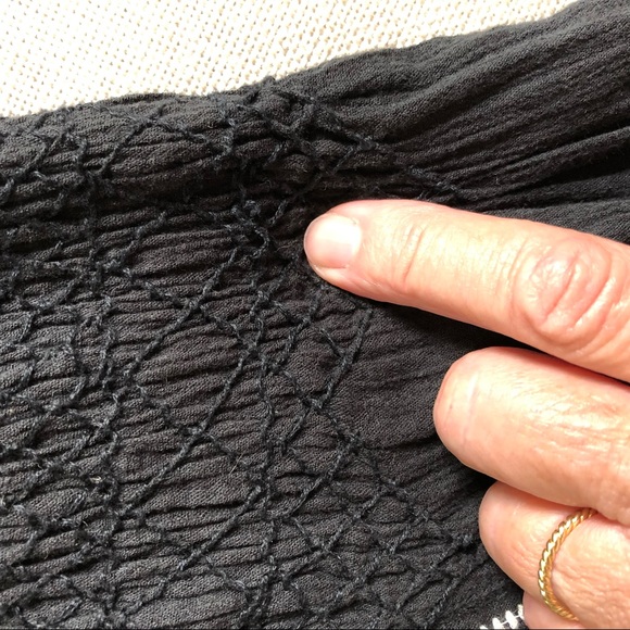 Ulla Johnson Mini Dress Tassels Black Embroidered  Samira US 2 - Picture 11 of 12